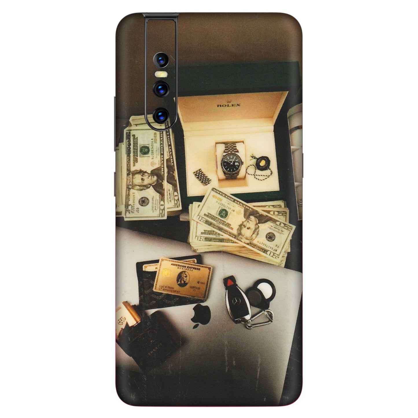 VIVO Z/V/X/T/U/S Series Phone Skins (All Models) - Luxury Lifestyle - Transparent Finish (T-11) Vivo V15 Pro