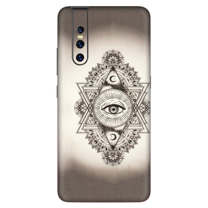 VIVO Z/V/X/T/U/S Series Phone Skins (All Models) - Illuminati Great Eye - Transparent Finish (T-14) Vivo V15 Pro