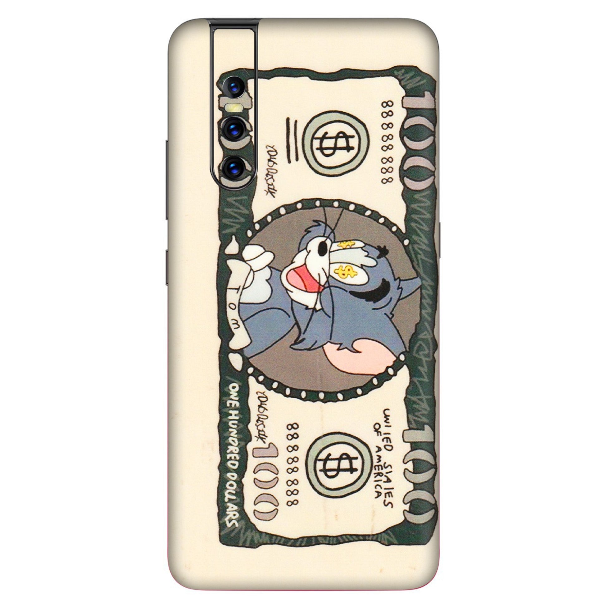 VIVO Z/V/X/T/U/S Series Phone Skins (All Models) - One Hundred Dollar Tom - Transparent Finish (T-16) Vivo V15 Pro