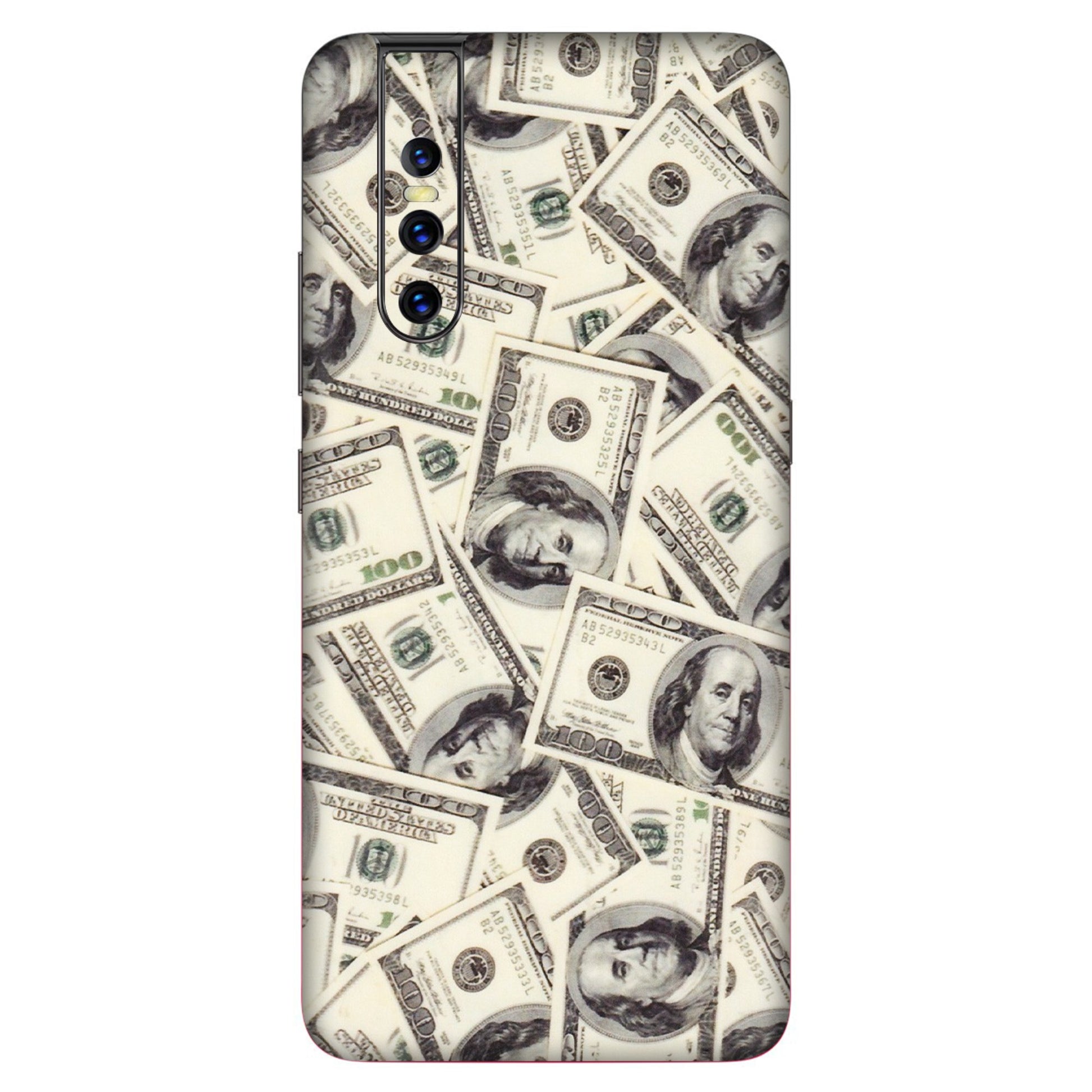 VIVO Z/V/X/T/U/S Series Phone Skins (All Models) - Dollar Lover - Transparent Finish (T-17) Vivo V15 Pro