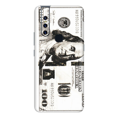 VIVO Z/V/X/T/U/S Series Phone Skins (All Models) - 100 Dollar Currency - Transparent Finish (T-01) Vivo V15