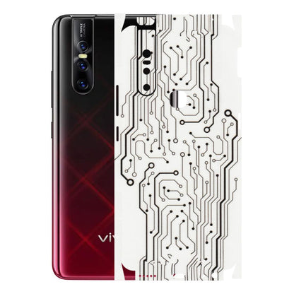 VIVO Z/V/X/T/U/S Series Phone Skins (All Models) - Tech Circuits - Transparent Finish (T-03) Vivo V15