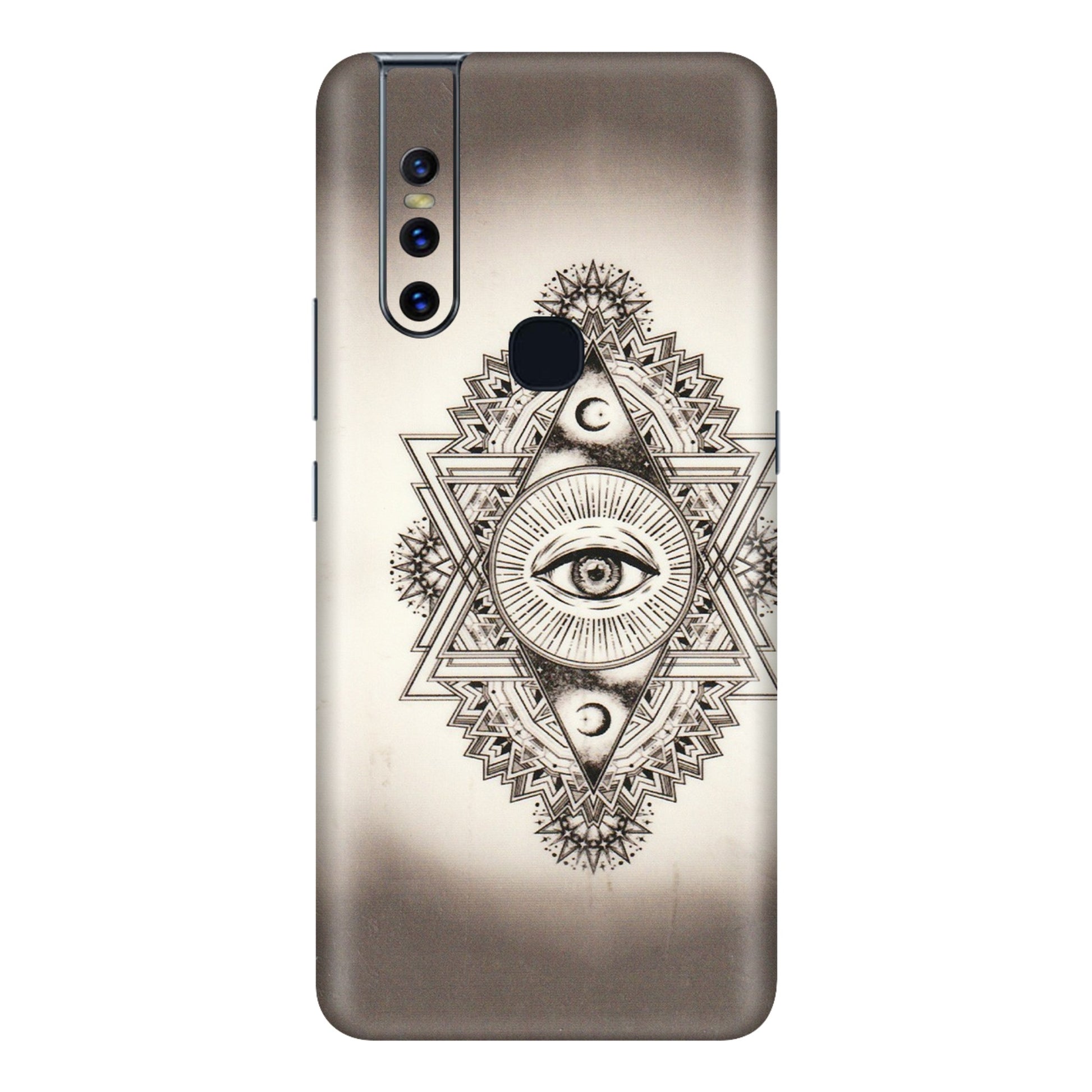 VIVO Z/V/X/T/U/S Series Phone Skins (All Models) - Illuminati Great Eye - Transparent Finish (T-14) Vivo V15