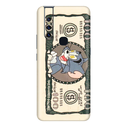 VIVO Z/V/X/T/U/S Series Phone Skins (All Models) - One Hundred Dollar Tom - Transparent Finish (T-16) Vivo V15