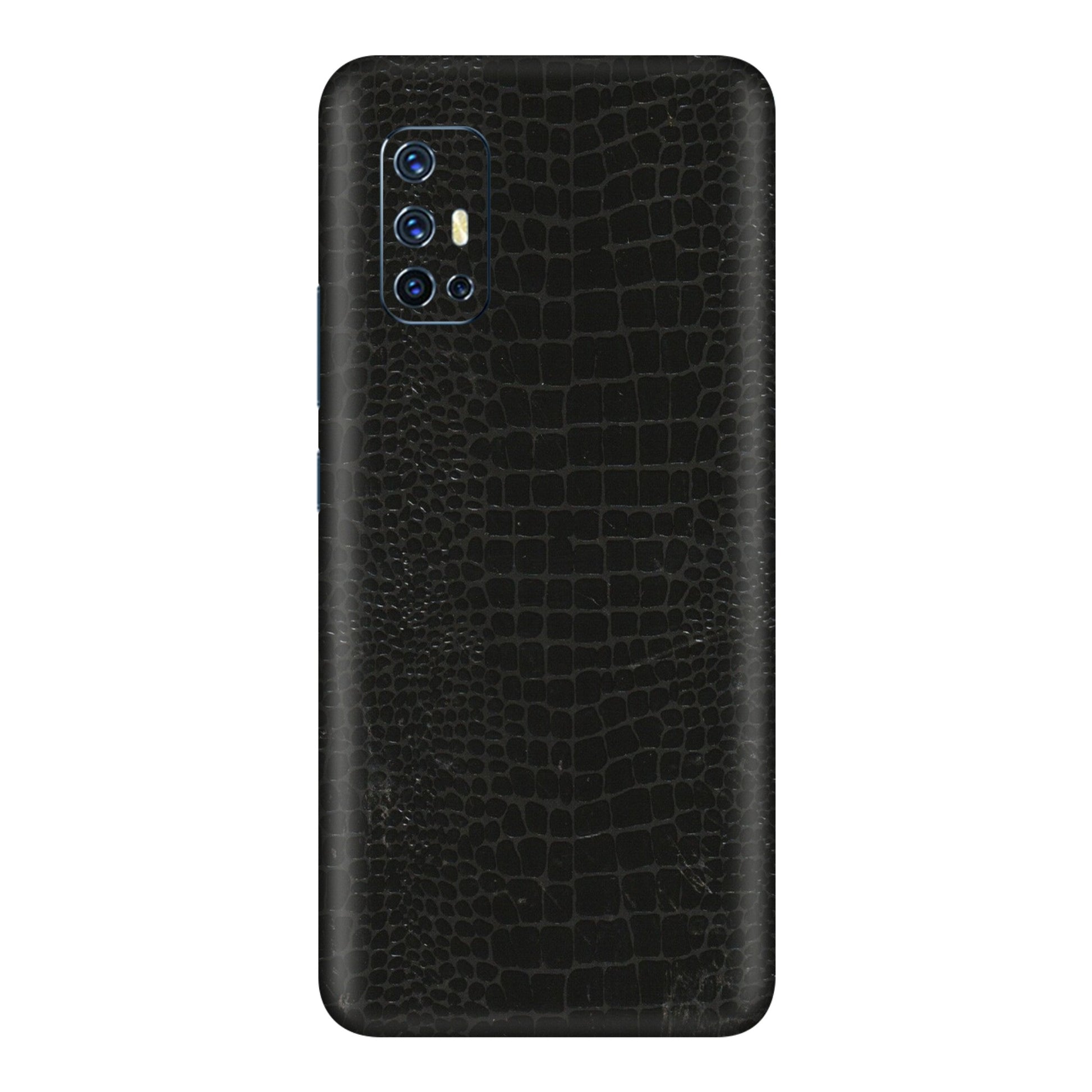 VIVO Z/V/X/T/U/S Series Phone Skins (All Models) - Snake Leather Black - 3D Embossed Finish (L-107) Vivo V17