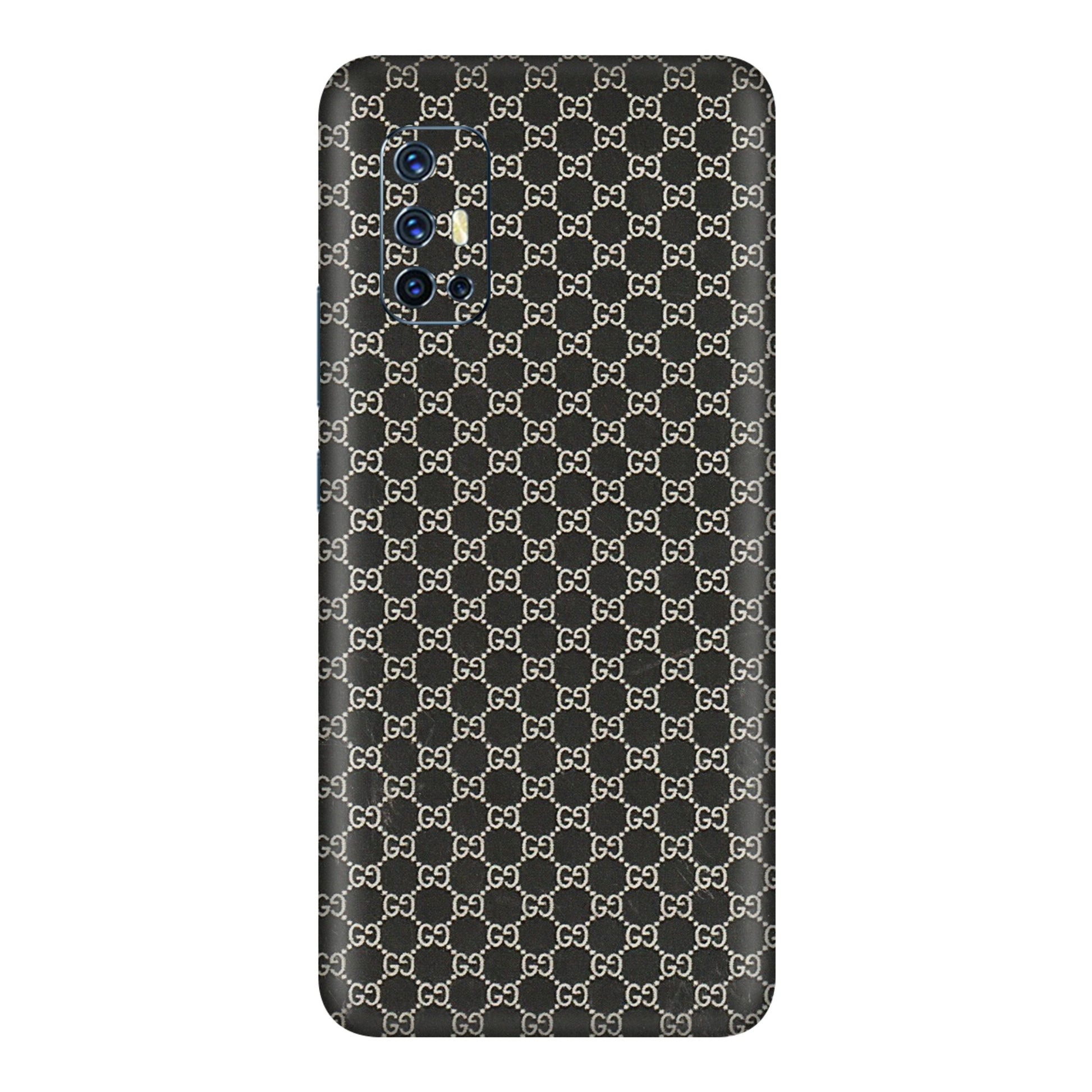 VIVO Z/V/X/T/U/S Series Phone Skins (All Models) - Black G Print - 3D Embossed Finish (L-109) Vivo V17