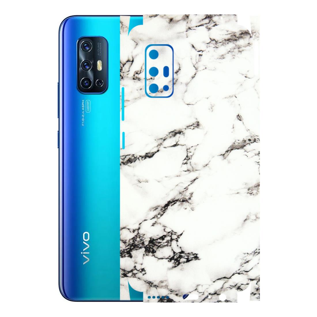 VIVO Z/V/X/T/U/S Series Phone Skins (All Models) - Black and White Marble Texture - 3D Embossed Finish (L-124) Vivo V17