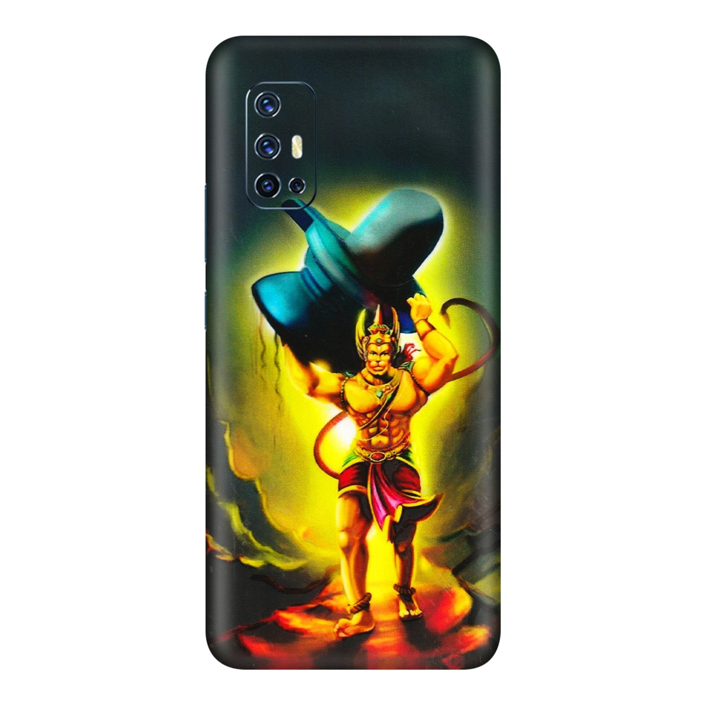 VIVO Z/V/X/T/U/S Series Phone Skins (All Models) - Hanuman Ji - 3D Embossed Finish (L-128) Vivo V17