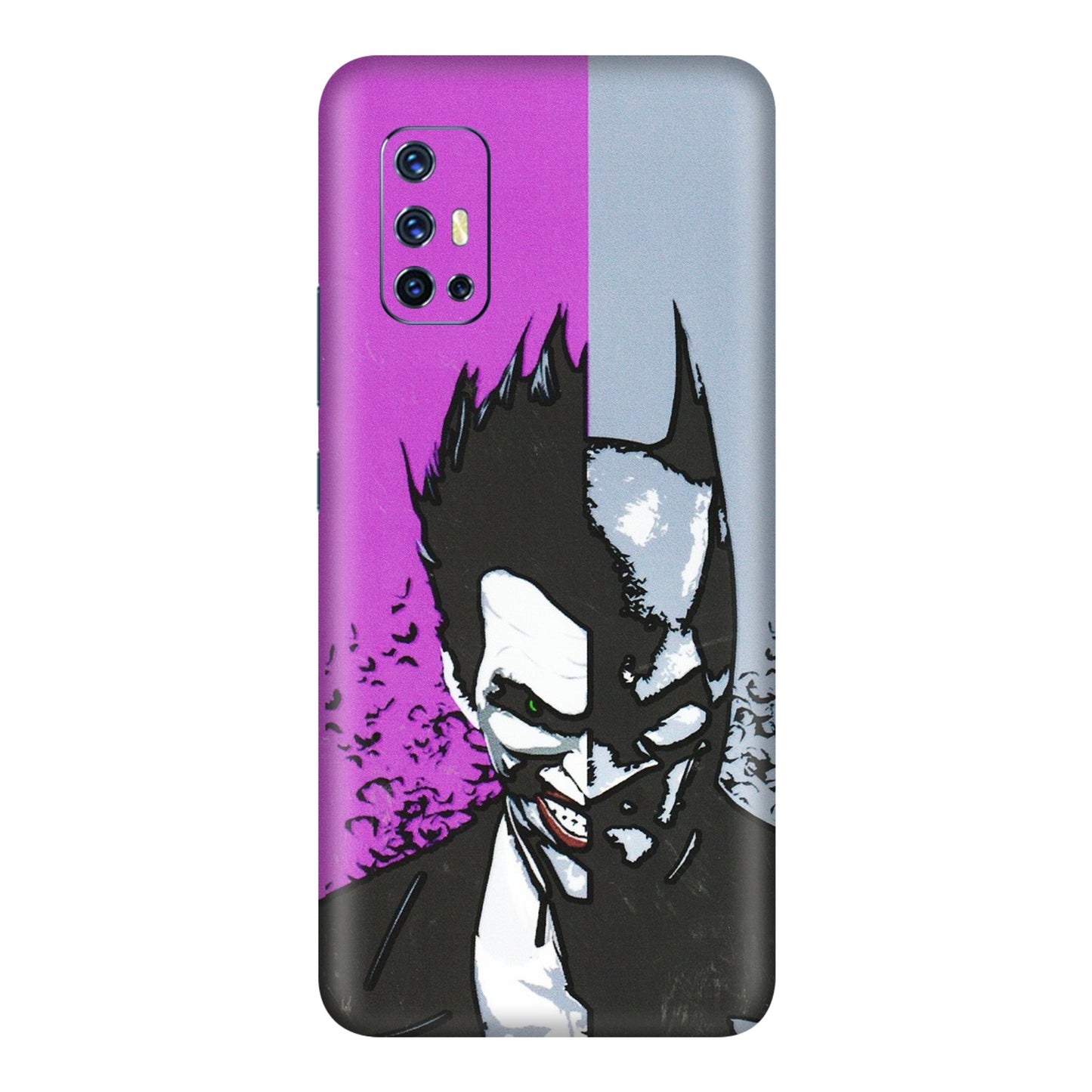 VIVO Z/V/X/T/U/S Series Phone Skins (All Models) - Batman & Joker - 3D Embossed Finish (L-143) Vivo V17