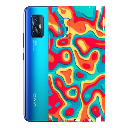 VIVO Z/V/X/T/U/S Series Phone Skins (All Models) - Abstract Swirl - 3D Embossed Finish (L-150) Vivo V17