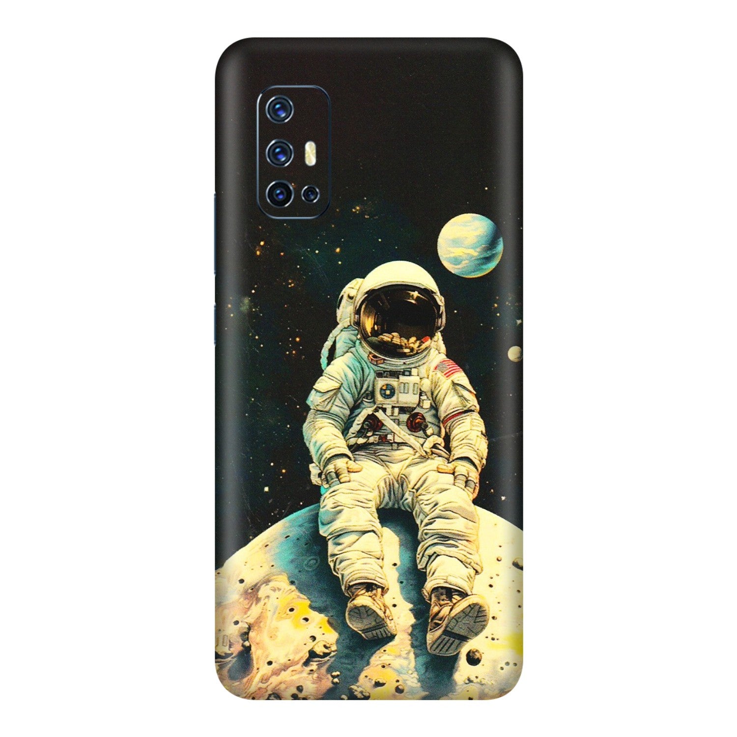 VIVO Z/V/X/T/U/S Series Phone Skins (All Models) - Astronaut in Space - 3D Embossed Finish (L-16) Vivo V17