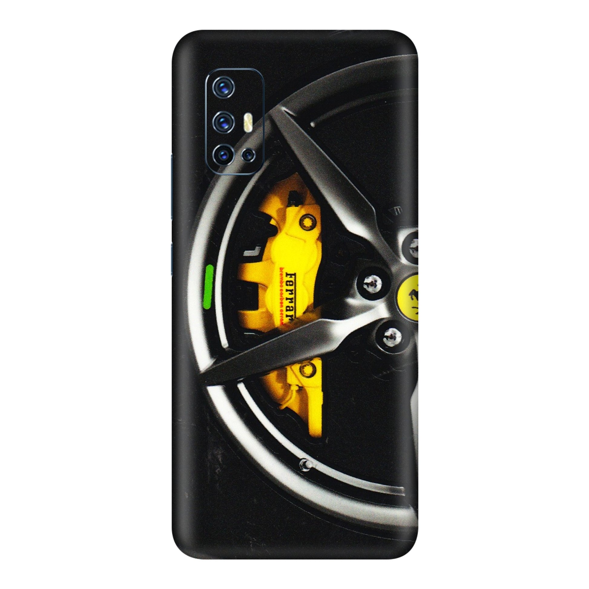 VIVO Z/V/X/T/U/S Series Phone Skins (All Models) - Ferrari Wheel Alloy - 3D Embossed Finish (L-173) Vivo V17