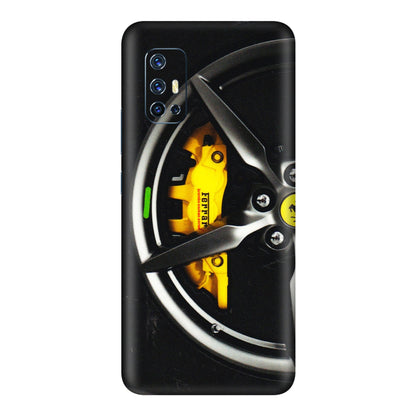 VIVO Z/V/X/T/U/S Series Phone Skins (All Models) - Ferrari Wheel Alloy - 3D Embossed Finish (L-173) Vivo V17