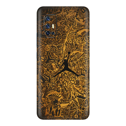 VIVO Z/V/X/T/U/S Series Phone Skins (All Models) - Premium Gold Basketball Player - 3D Embossed Finish (L-236) Vivo V17