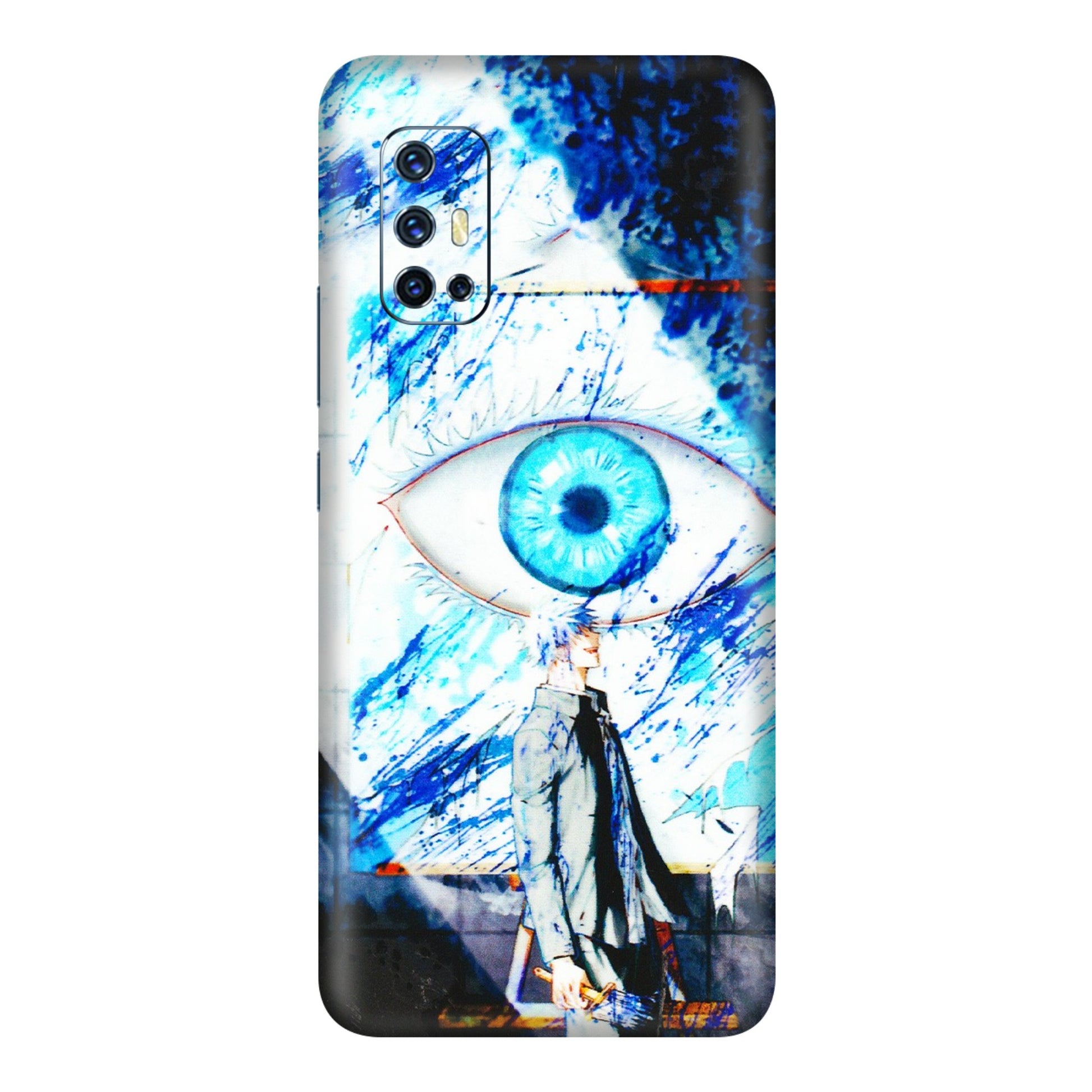 VIVO Z/V/X/T/U/S Series Phone Skins (All Models) - Gojo Satoru evil eye - 3D Embossed Finish (L-239) Vivo V17