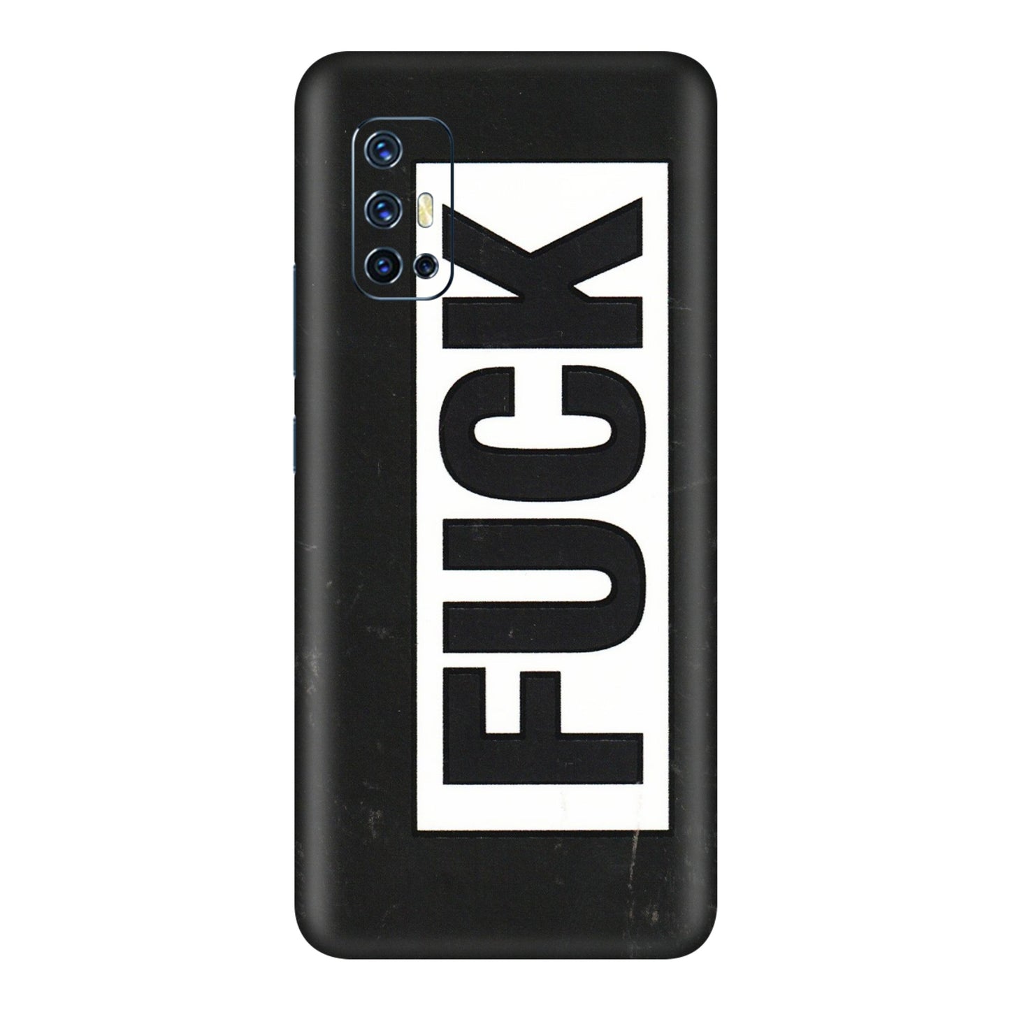 VIVO Z/V/X/T/U/S Series Phone Skins (All Models) - The F Word - 3D Embossed Finish (L-255) Vivo V17