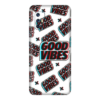 VIVO Z/V/X/T/U/S Series Phone Skins (All Models) - Good Vibes - 3D Embossed Finish (L-282) Vivo V17