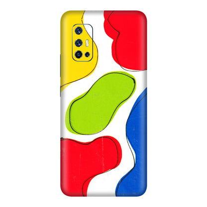 VIVO Z/V/X/T/U/S Series Phone Skins (All Models) - RGB Colour Paint - 3D Embossed Finish (L-284) Vivo V17
