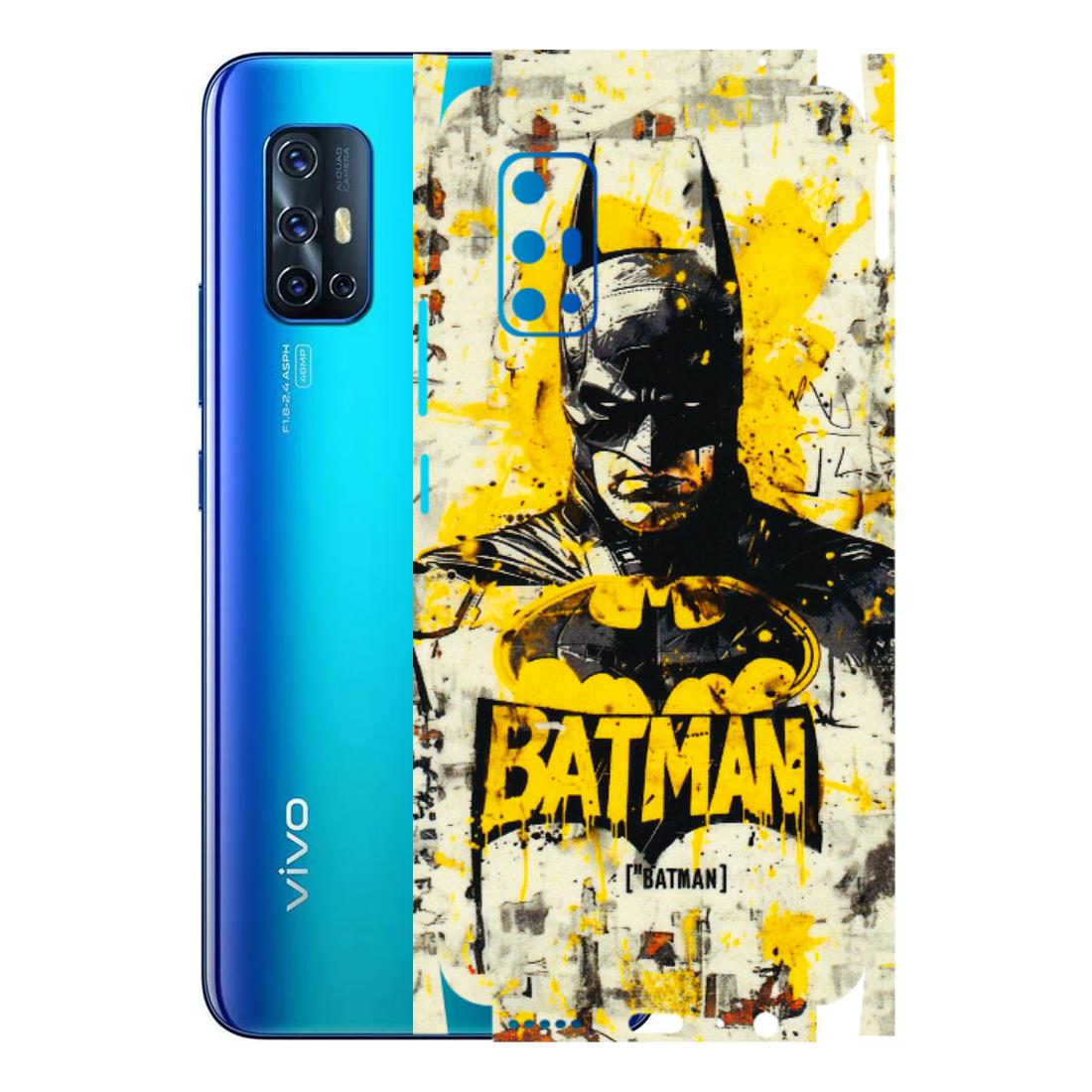 VIVO Z/V/X/T/U/S Series Phone Skins (All Models) - Batman Yellow BT - 3D Embossed Finish (L-304) Vivo V17