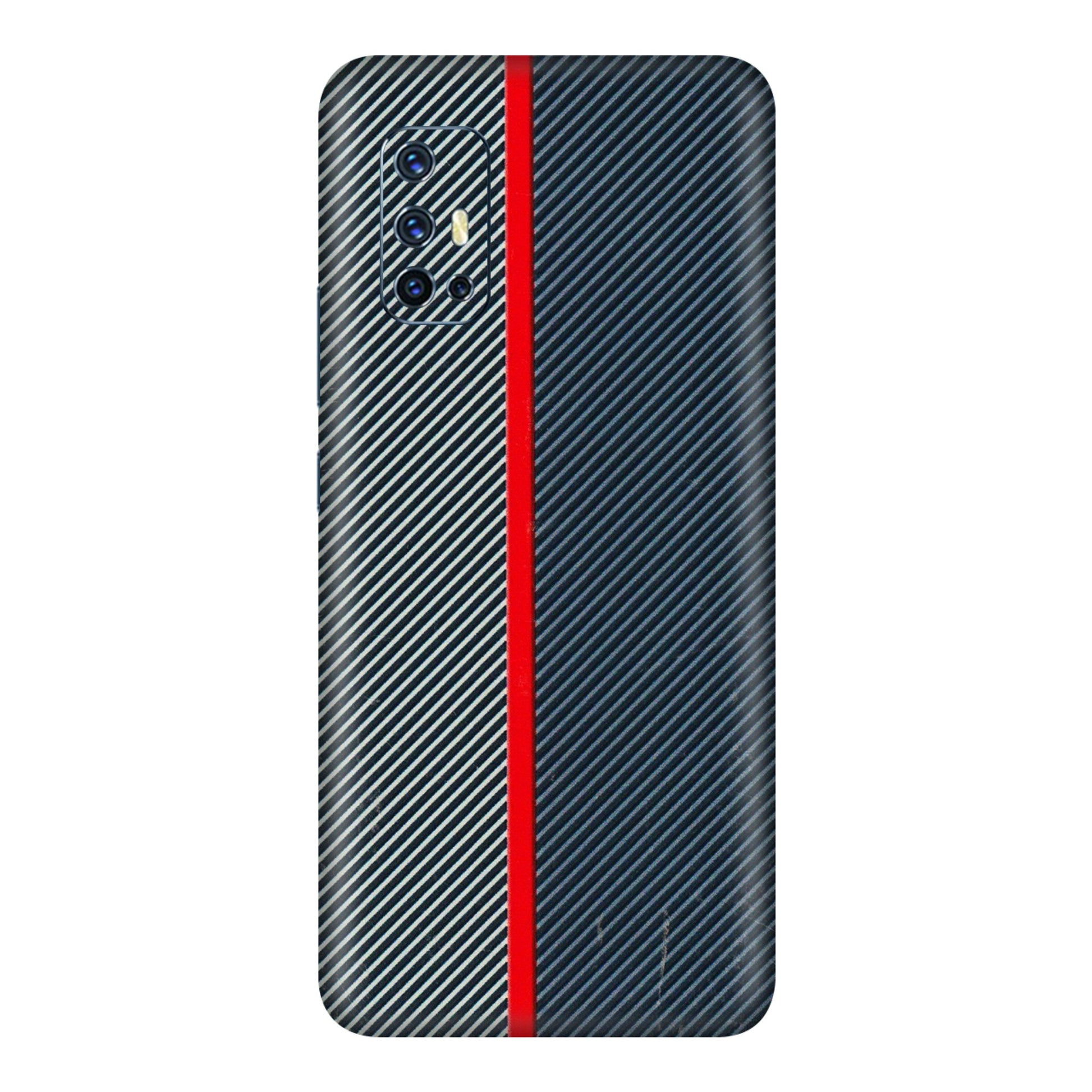 VIVO Z/V/X/T/U/S Series Phone Skins (All Models) - Blue Sober Lines - 3D Embossed Finish (L-305) Vivo V17