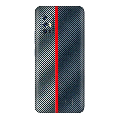 VIVO Z/V/X/T/U/S Series Phone Skins (All Models) - Blue Sober Lines - 3D Embossed Finish (L-305) Vivo V17