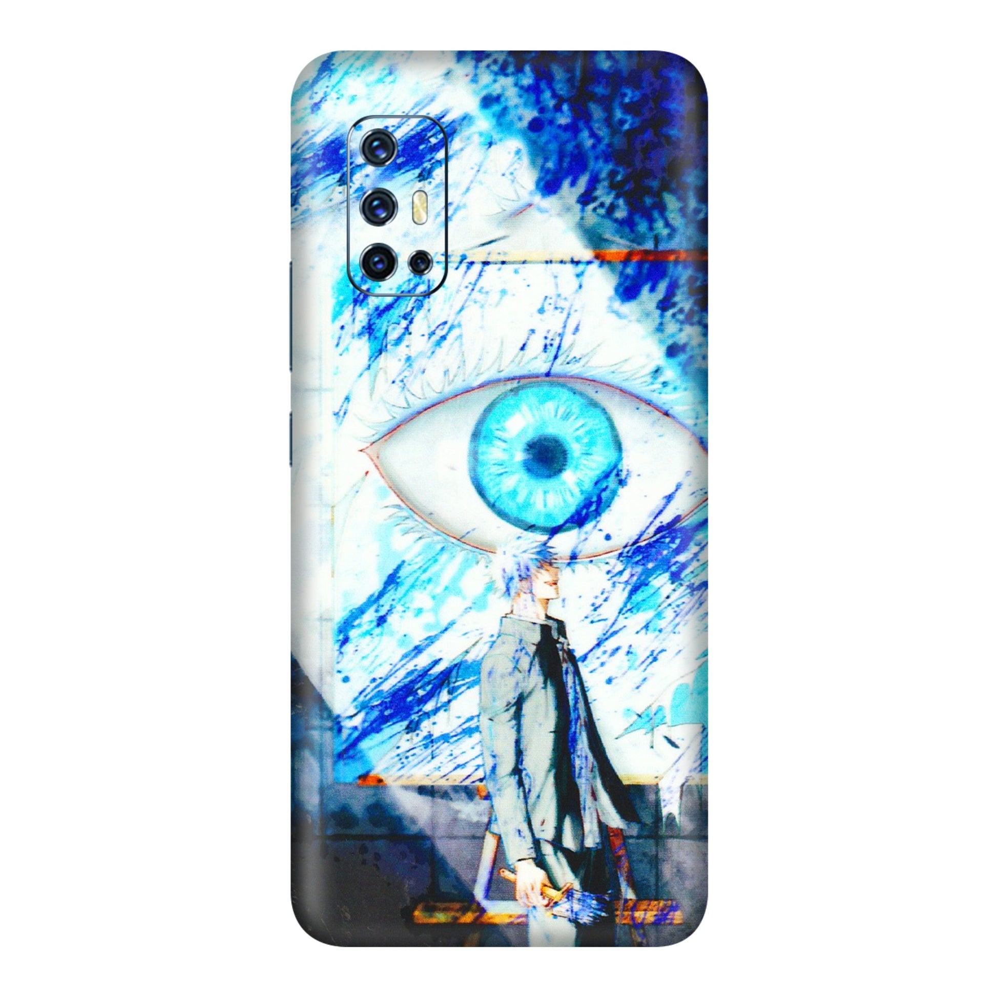 VIVO Z/V/X/T/U/S Series Phone Skins (All Models) - Anime Sea Blue Eye - 3D Embossed Finish (L-318) Vivo V17