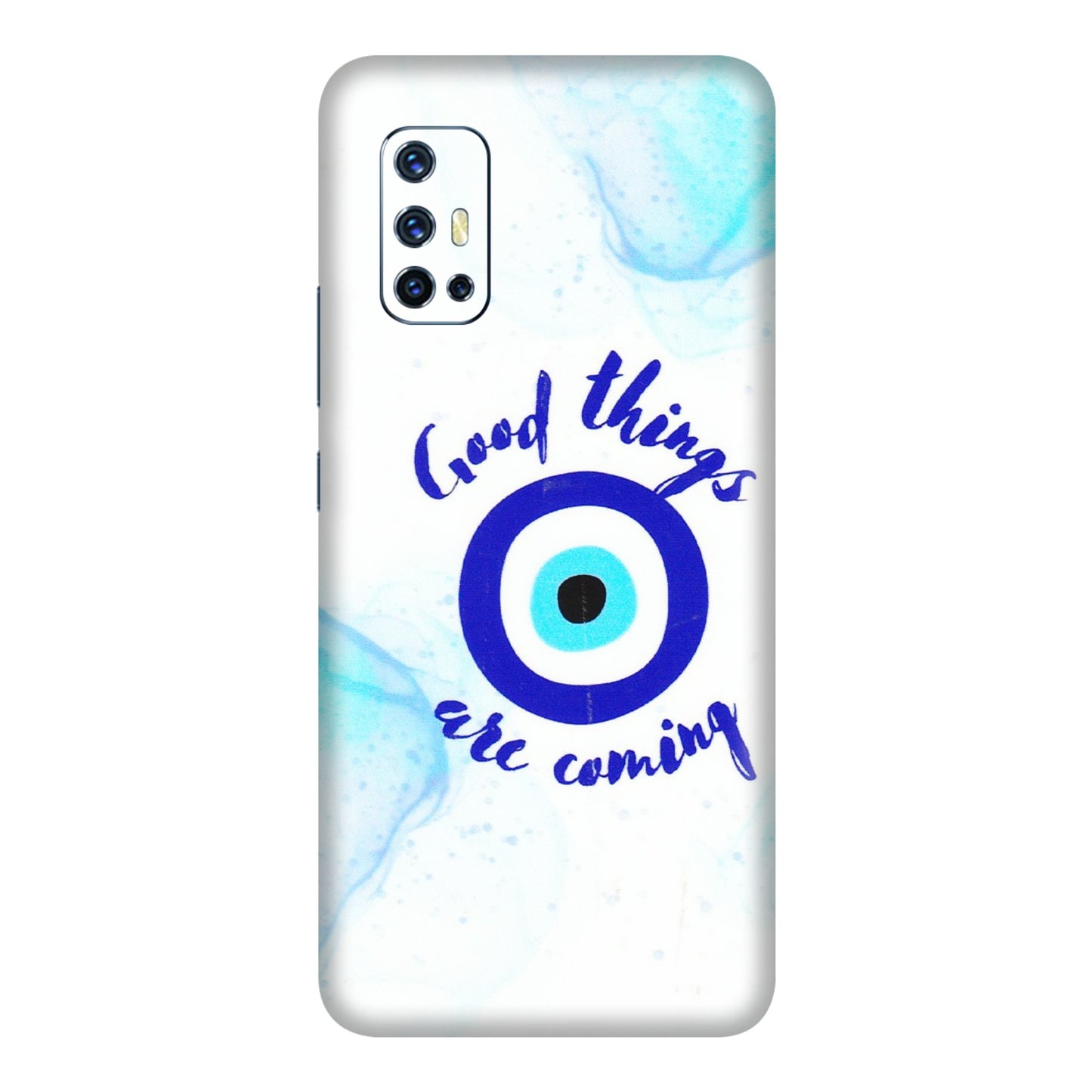 VIVO Z/V/X/T/U/S Series Phone Skins (All Models) - Evil Eye Good Things Are Coming - 3D Embossed Finish (L-322) Vivo V17
