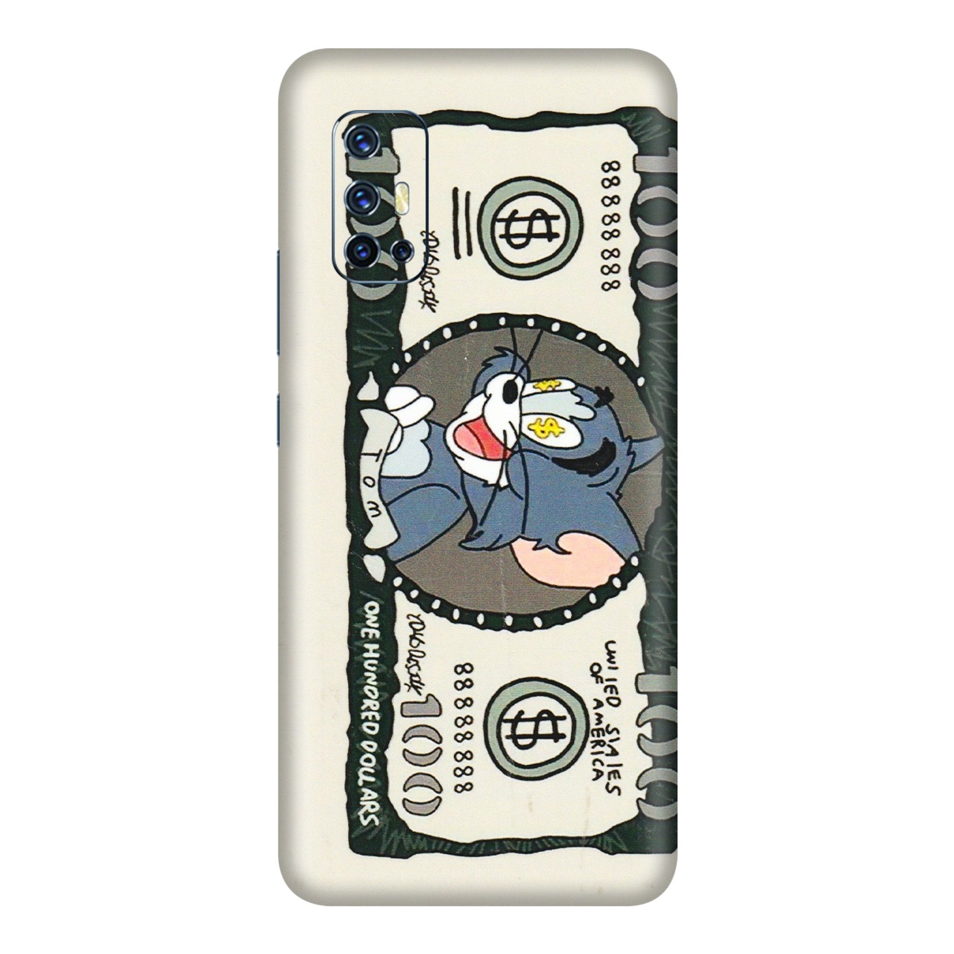 VIVO Z/V/X/T/U/S Series Phone Skins (All Models) - Tom Hundred Dollar - 3D Embossed Finish (L-324) Vivo V17