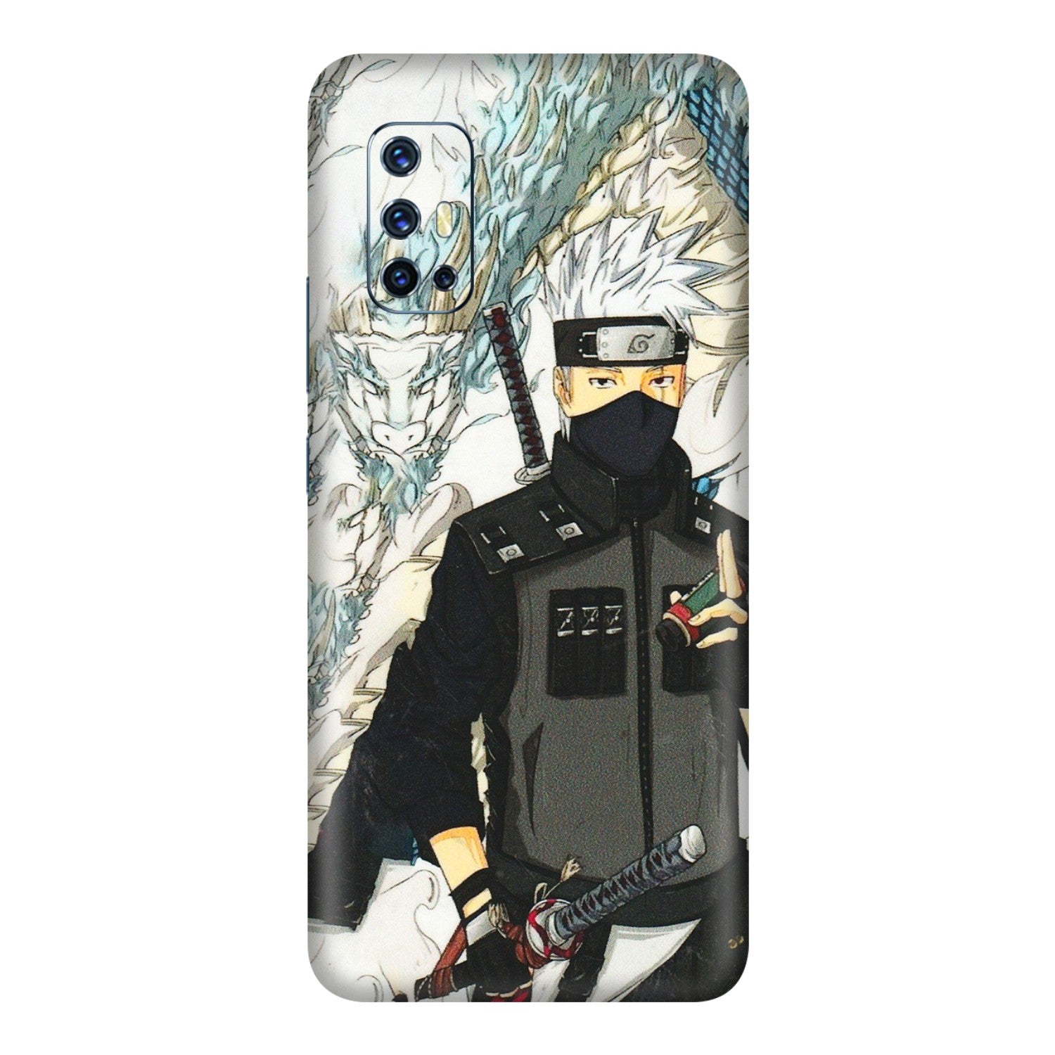 VIVO Z/V/X/T/U/S Series Phone Skins (All Models) - Kakashi Hatake Naruto Anime - 3D Embossed Finish (L-46) Vivo V17