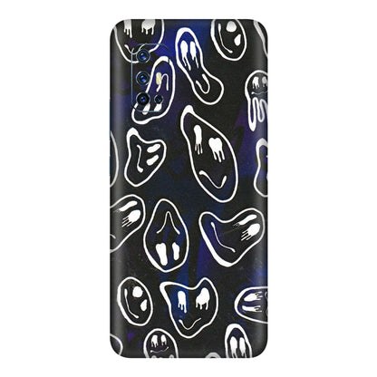 VIVO Z/V/X/T/U/S Series Phone Skins (All Models) - Distorted Smileys - 3D Embossed Finish (L-92) Vivo V17