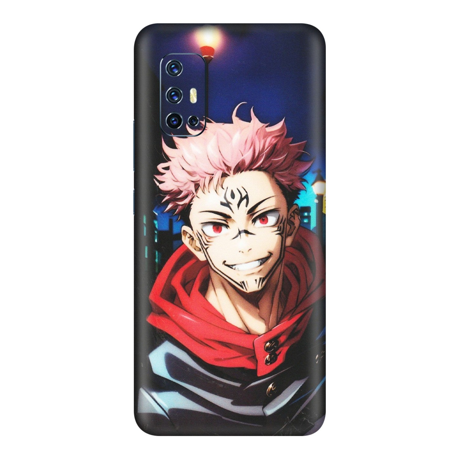 VIVO Z/V/X/T/U/S Series Phone Skins (All Models) - Yuji Itadori Funny Face Anime - Matte Finish (M-152) Vivo V17
