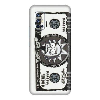 VIVO Z/V/X/T/U/S Series Phone Skins (All Models) - Rick And Morty Hundred Dollar Anime - Matte Finish (M-161) Vivo V17