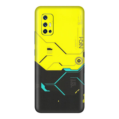 VIVO Z/V/X/T/U/S Series Phone Skins (All Models) - Black Yellow Technica - Matte Finish (M-53) Vivo V17