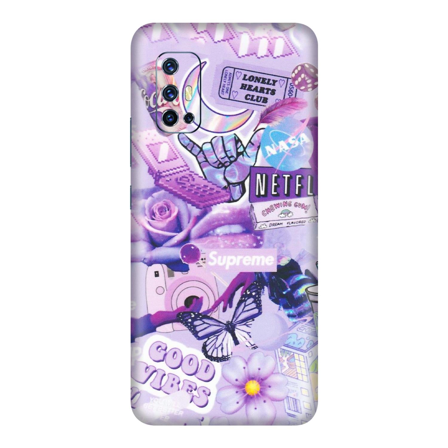VIVO Z/V/X/T/U/S Series Phone Skins (All Models) - Supreme Purple Magic - Matte Finish (M-88) Vivo V17