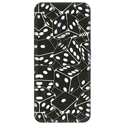 VIVO Z/V/X/T/U/S Series Phone Skins (All Models) - Big Black Dices - 3D Embossed Finish (L-106) Vivo V17 Pro