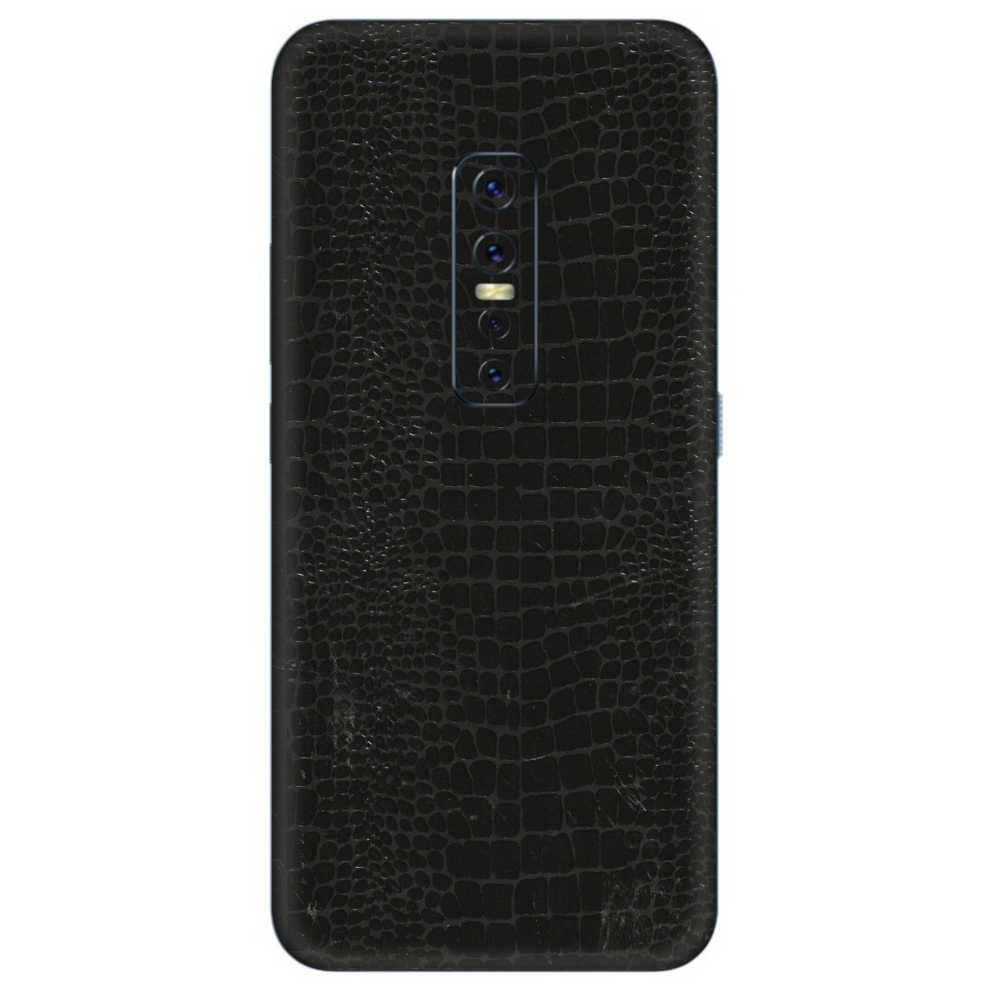 VIVO Z/V/X/T/U/S Series Phone Skins (All Models) - Snake Leather Black - 3D Embossed Finish (L-107) Vivo V17 Pro