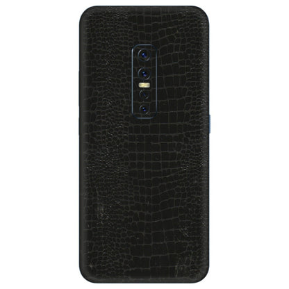 VIVO Z/V/X/T/U/S Series Phone Skins (All Models) - Snake Leather Black - 3D Embossed Finish (L-107) Vivo V17 Pro