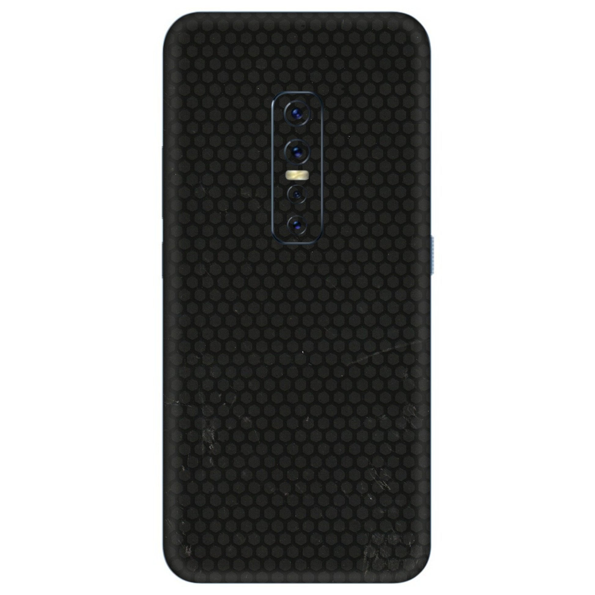VIVO Z/V/X/T/U/S Series Phone Skins (All Models) - Black honeycomb - 3D Embossed Finish (L-114) Vivo V17 Pro