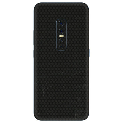 VIVO Z/V/X/T/U/S Series Phone Skins (All Models) - Black honeycomb - 3D Embossed Finish (L-114) Vivo V17 Pro