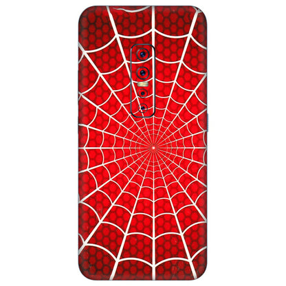 VIVO Z/V/X/T/U/S Series Phone Skins (All Models) - Classic Spidey Web - 3D Embossed Finish (L-115) Vivo V17 Pro