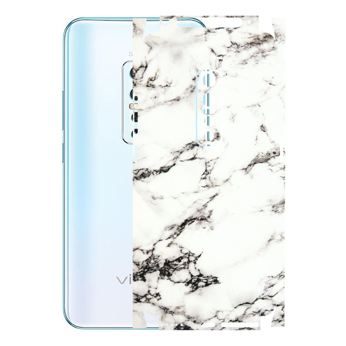 VIVO Z/V/X/T/U/S Series Phone Skins (All Models) - Black and White Marble Texture - 3D Embossed Finish (L-124) Vivo V17 Pro