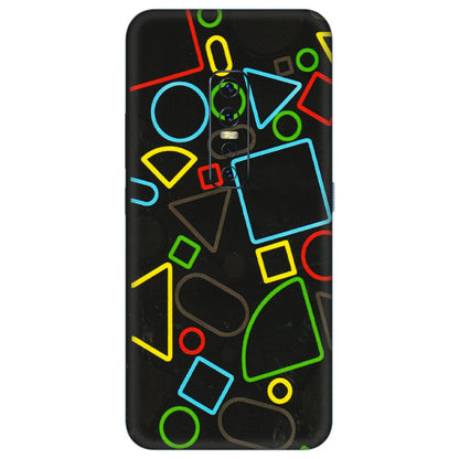 VIVO Z/V/X/T/U/S Series Phone Skins (All Models) - Black Shapes - 3D Embossed Finish (L-131) Vivo V17 Pro