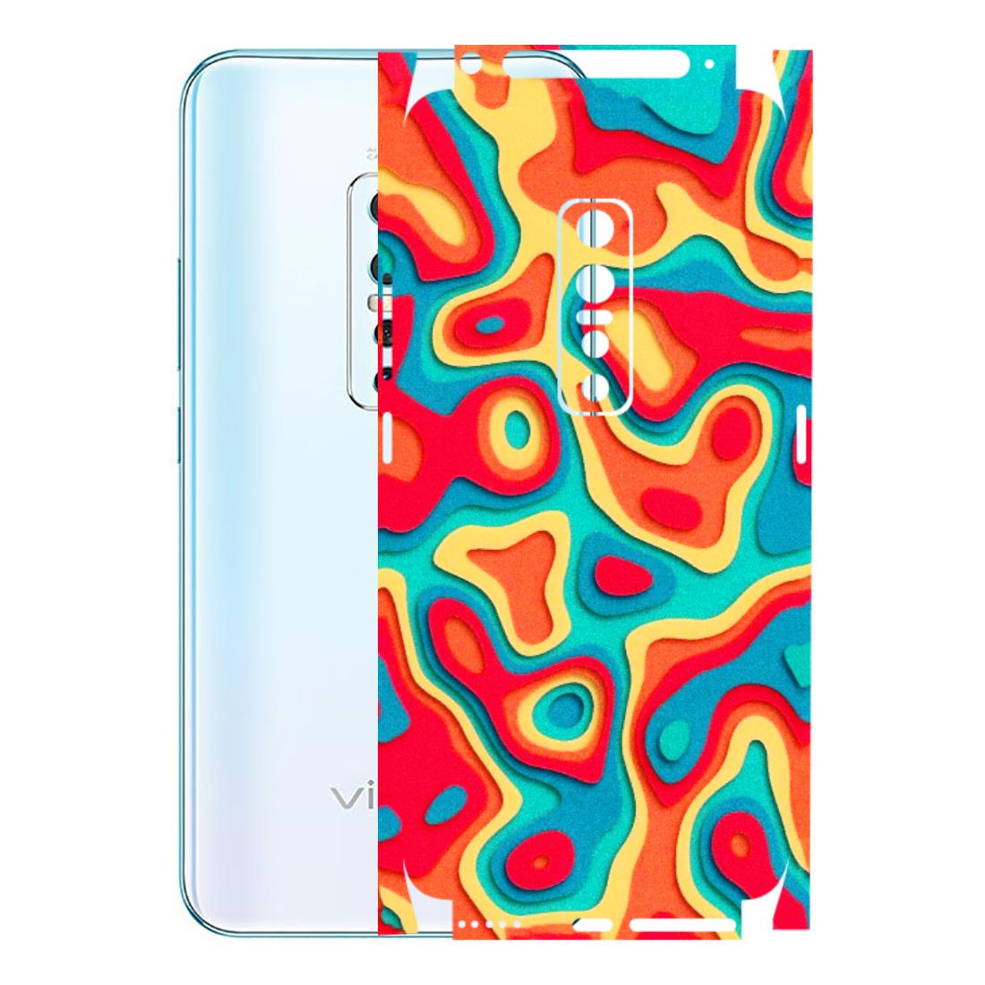 VIVO Z/V/X/T/U/S Series Phone Skins (All Models) - Abstract Swirl - 3D Embossed Finish (L-150) Vivo V17 Pro