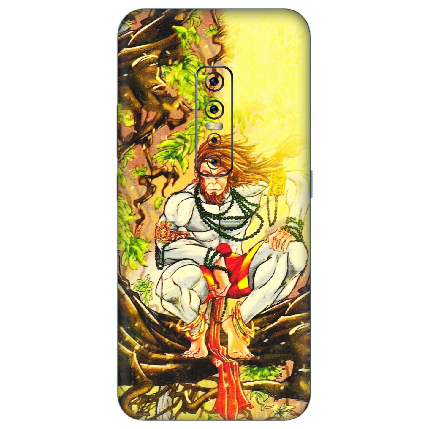 VIVO Z/V/X/T/U/S Series Phone Skins (All Models) - Lord Hanuman - 3D Embossed Finish (L-152) Vivo V17 Pro