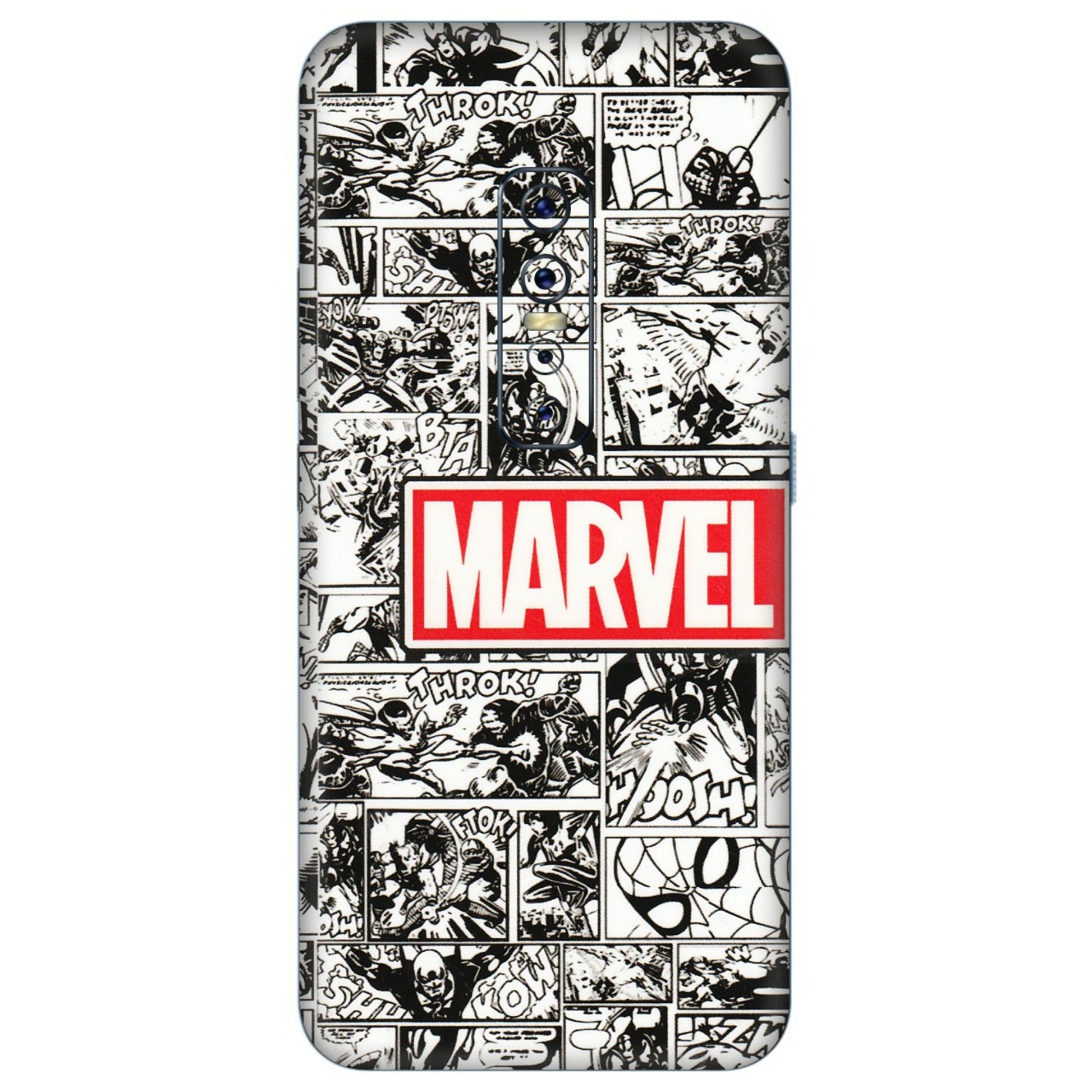 VIVO Z/V/X/T/U/S Series Phone Skins (All Models) - Marvel Comic - 3D Embossed Finish (L-171) Vivo V17 Pro