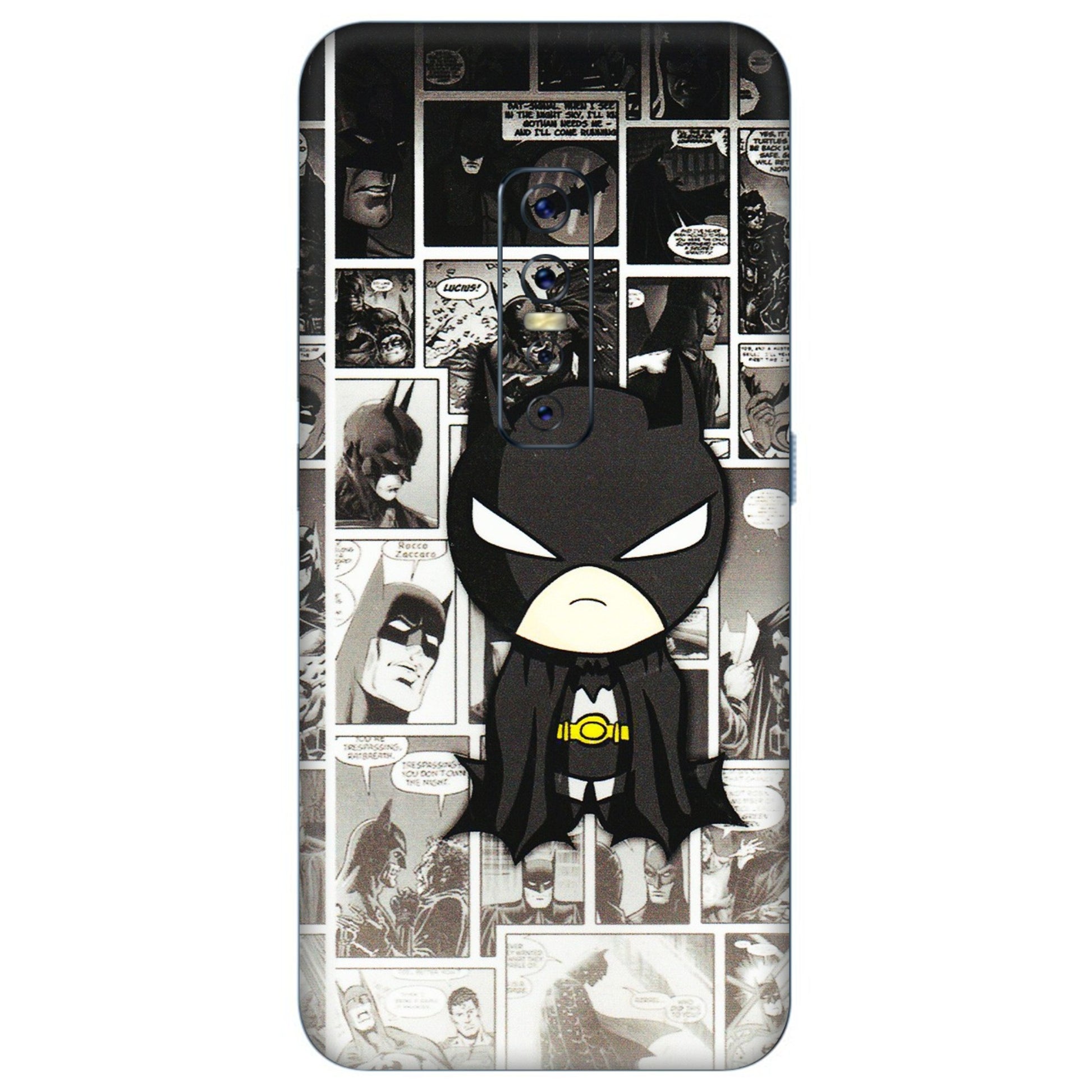 VIVO Z/V/X/T/U/S Series Phone Skins (All Models) - Toon Batman - 3D Embossed Finish (L-182) Vivo V17 Pro