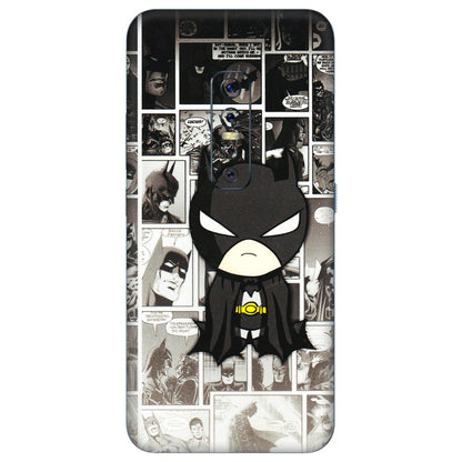 VIVO Z/V/X/T/U/S Series Phone Skins (All Models) - Toon Batman - 3D Embossed Finish (L-182) Vivo V17 Pro