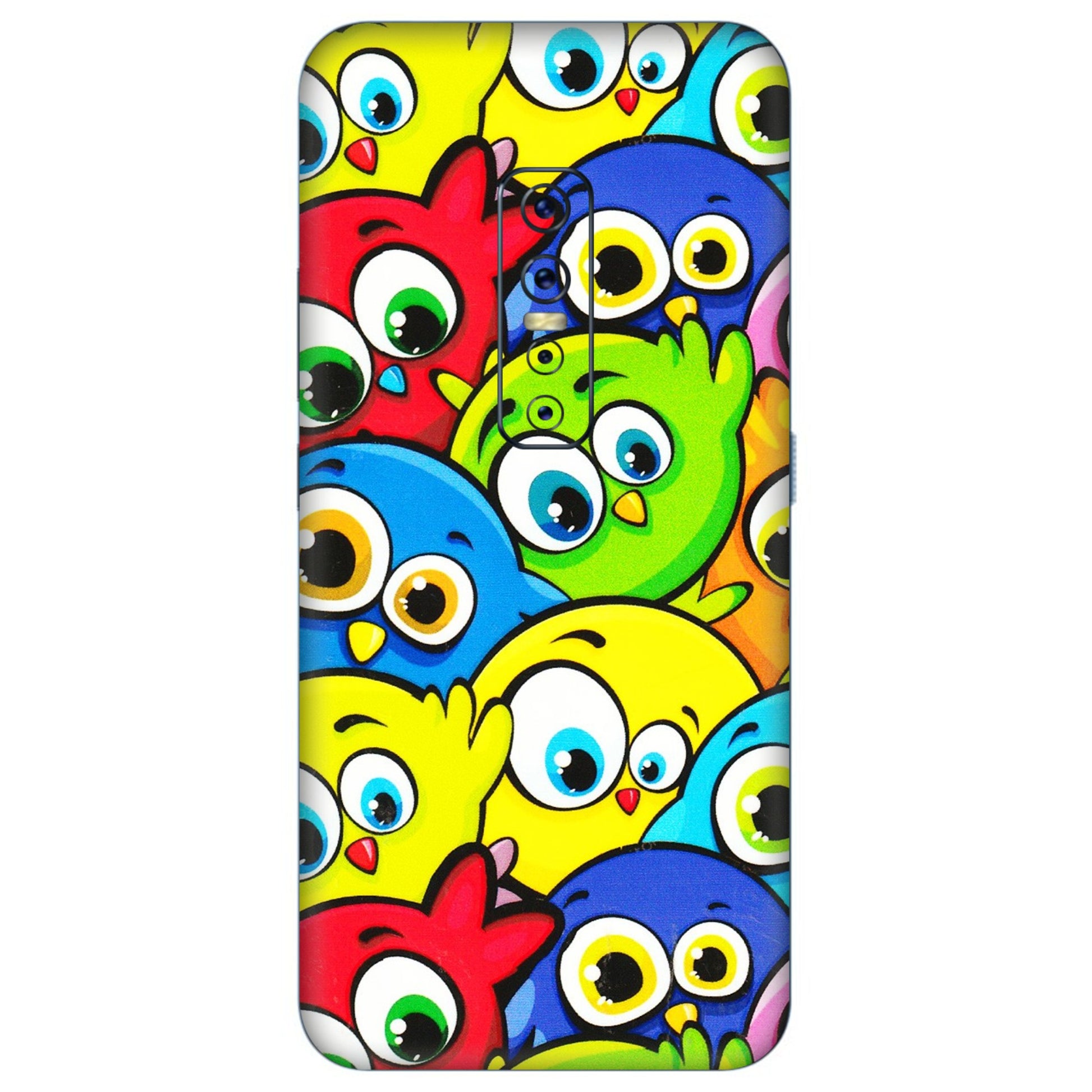 VIVO Z/V/X/T/U/S Series Phone Skins (All Models) - Cute Fluffy Birds - 3D Embossed Finish (L-213) Vivo V17 Pro