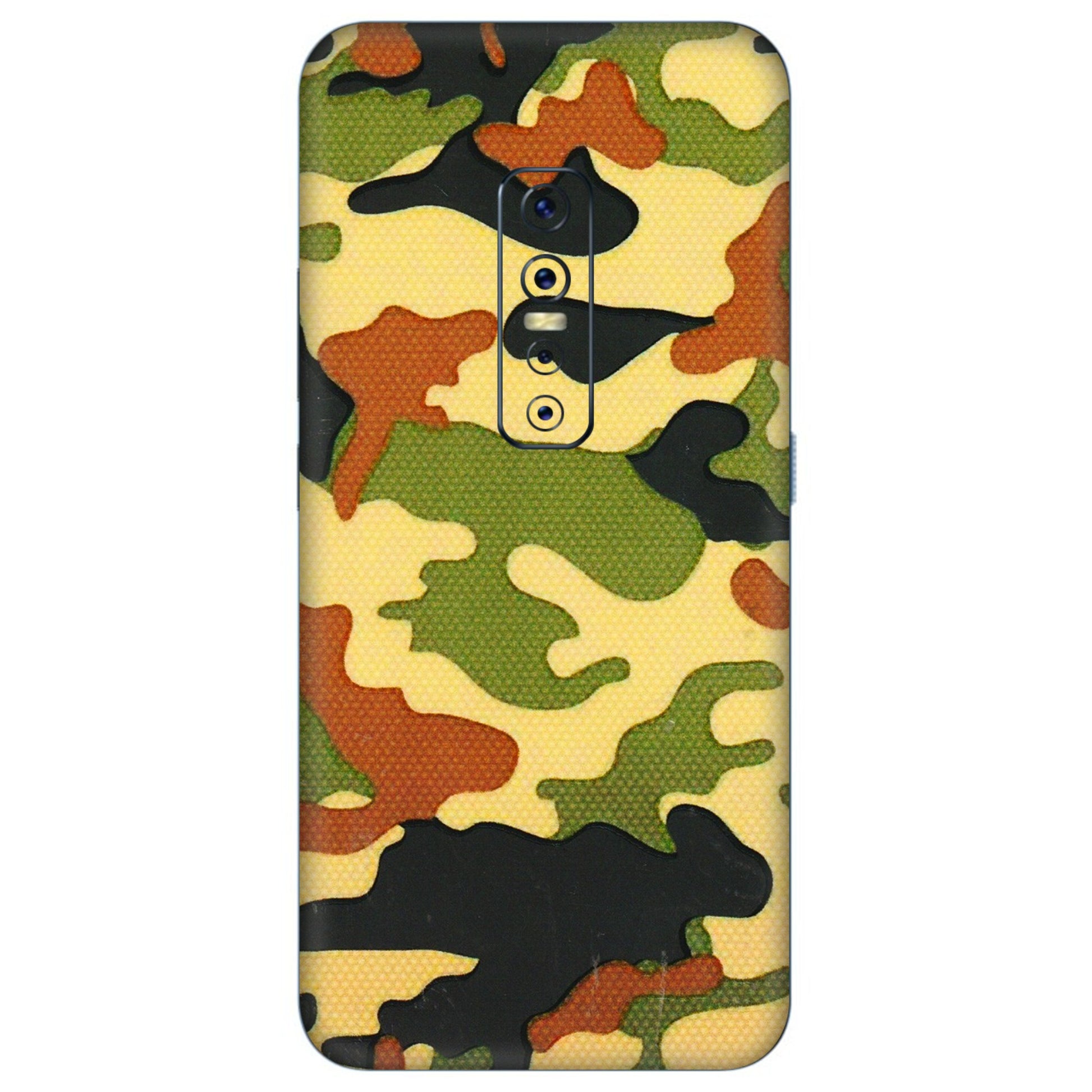 VIVO Z/V/X/T/U/S Series Phone Skins (All Models) - Indian Military - 3D Embossed Finish (L-234) Vivo V17 Pro