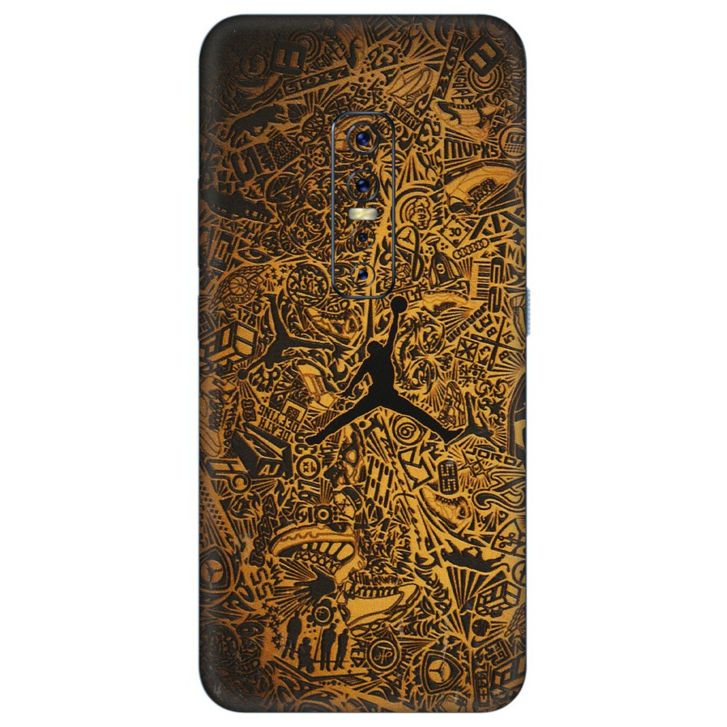VIVO Z/V/X/T/U/S Series Phone Skins (All Models) - Premium Gold Basketball Player - 3D Embossed Finish (L-236) Vivo V17 Pro